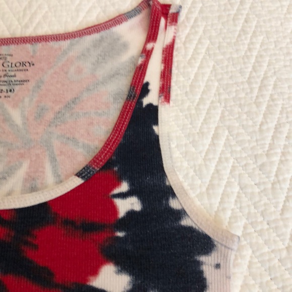 Faded Glory Tank Top Tie Dyed Patriotic Size L - Picture 5 of 8